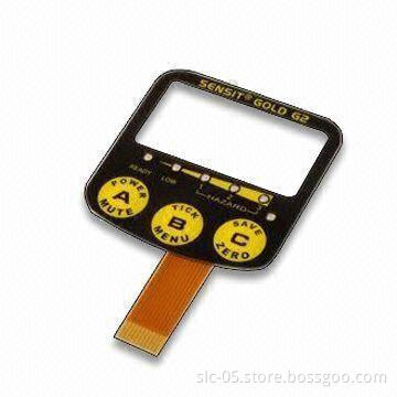 FPC Membrane Switch with Matte Finishing, Thickness of 0.5, 0.7, 0.8 and 1.0mm